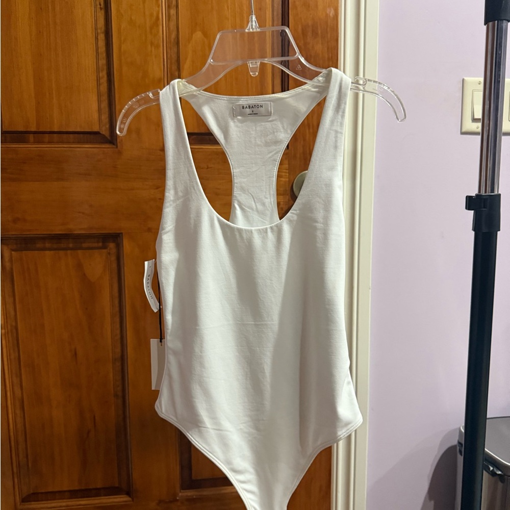 Babaton White Contour Top